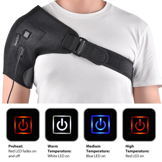 RestoraFlex WarmRay Adjustable Heat Therapy Shoulder Pad